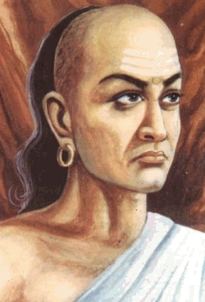 Chanakya portrait and quotes