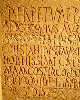 random greek writings on stone
