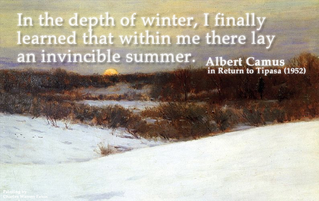 In the depth of winter... Quote by Albert Camus