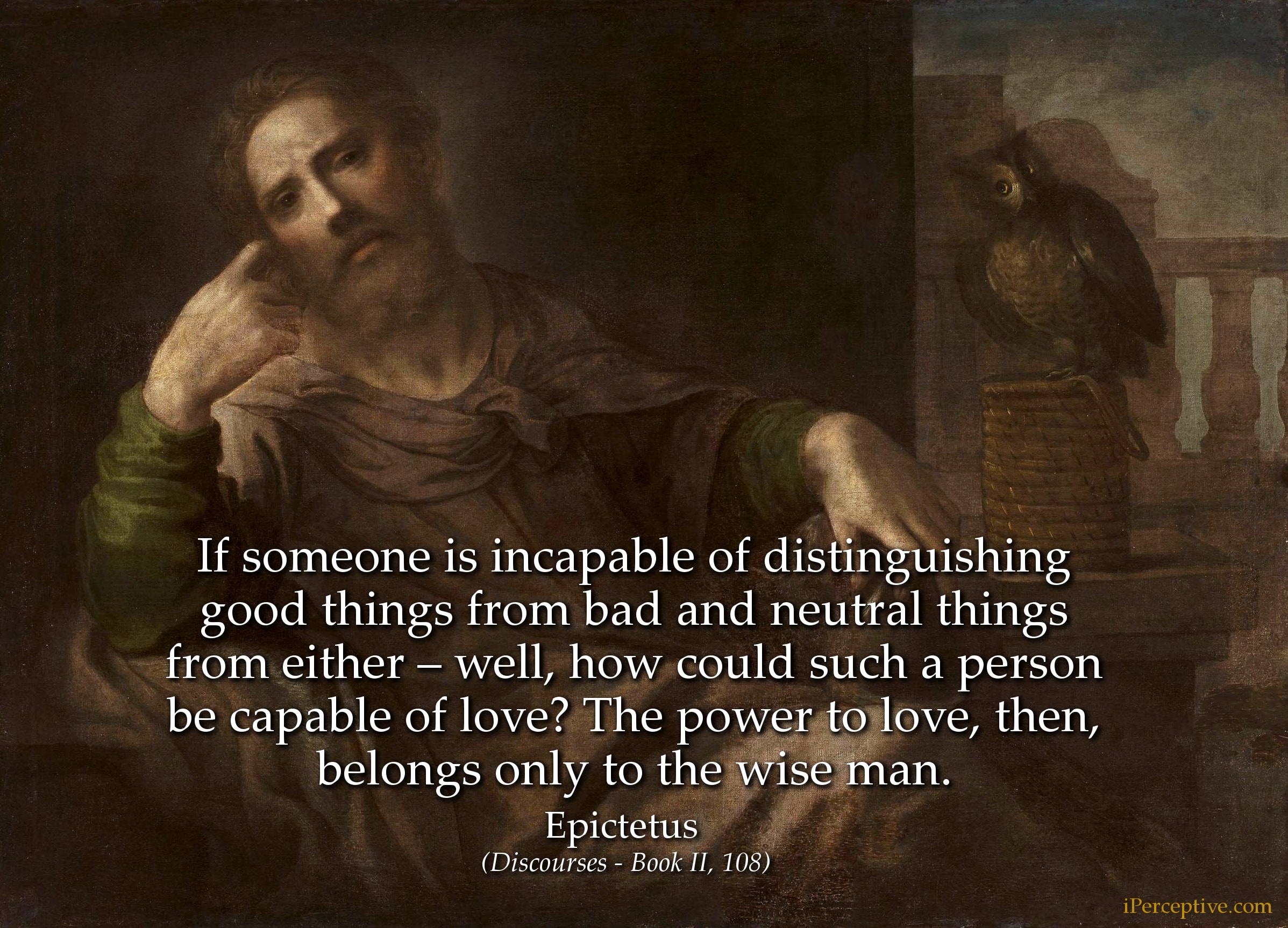 Epictetus Stoic Quote On Love If Someone Is Incapable Of Distinguishing Good Things From