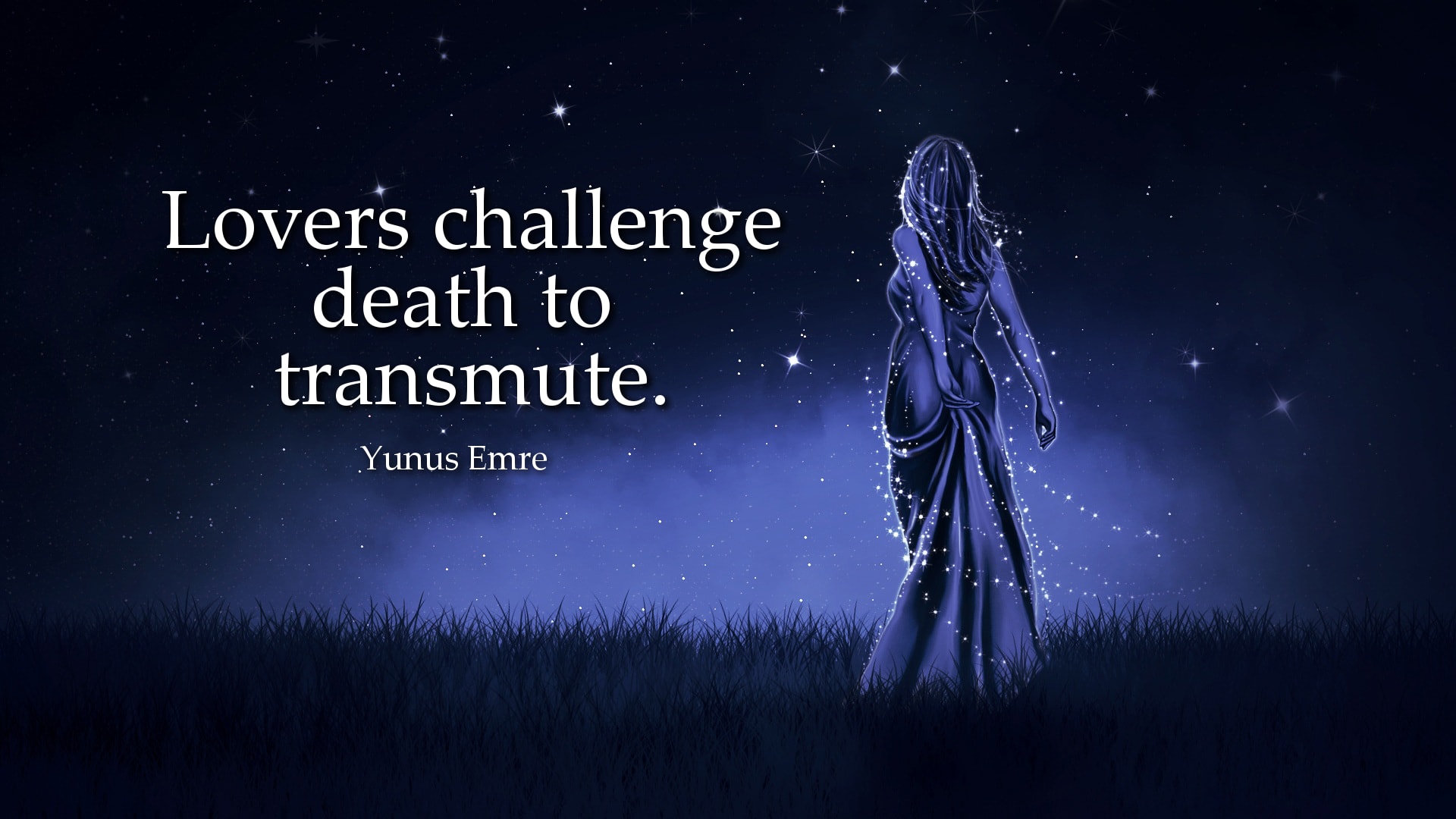 Yunus Emre Quote: Lovers challenge death to transmute.