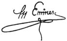 Signature of Mihai Eminescu